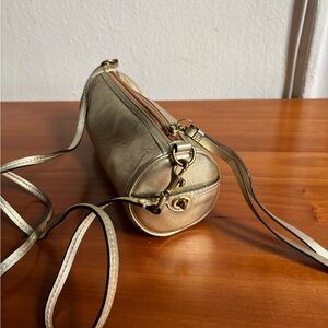 NWOT Coach Gold Mini Bag Purse